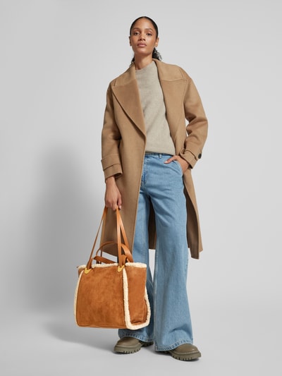 Peek & Cloppenburg CoccinelleShopper mit Label-Applikation Modell 'OLIVER' in cognac