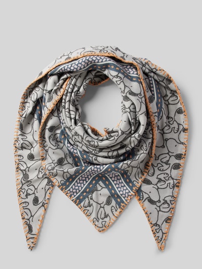 Peek & Cloppenburg CodelloSchal mit Motiv-Print in hellgrau