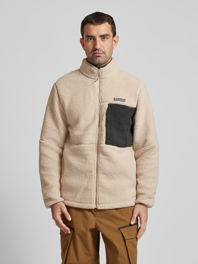 Peek & Cloppenburg COLUMBIASherpa Jacket Mit Label-Patch In Beige