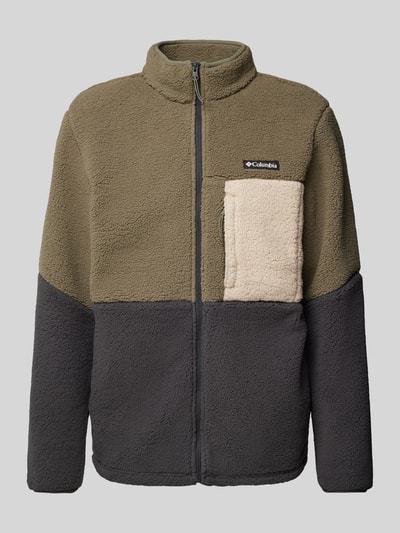 Peek & Cloppenburg COLUMBIASherpa Jacket Mit Label-Patch In Oliv