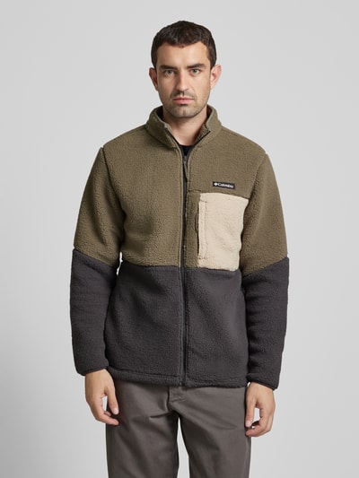 Peek & Cloppenburg COLUMBIASherpa Jacket Mit Label-Patch In Oliv