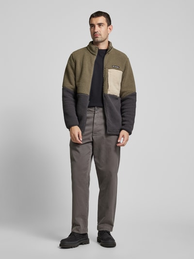 Peek & Cloppenburg COLUMBIASherpa Jacket mit Label-Patch in oliv