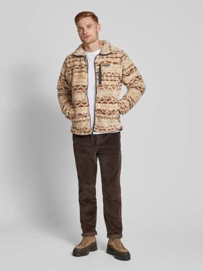 Peek & Cloppenburg COLUMBIASweatjacke mit Stehkragen Modell 'Winter Pass' in sand