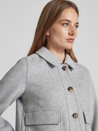Peek & Cloppenburg CommaJacke Mit Umlegekragen In Mittelgrau