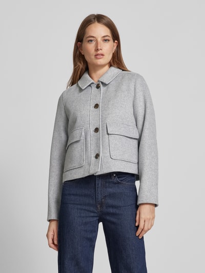 Peek & Cloppenburg CommaJacke Mit Umlegekragen In Mittelgrau