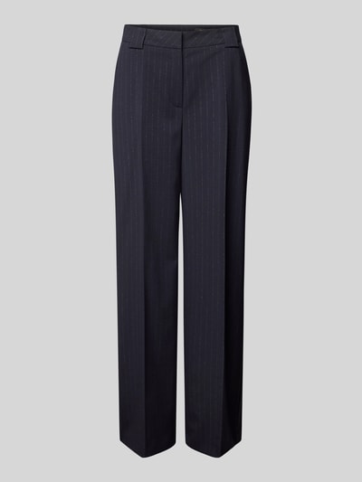 Peek & Cloppenburg CommaRegular Fit Stoffhose Mit Bügelfalten In Marine