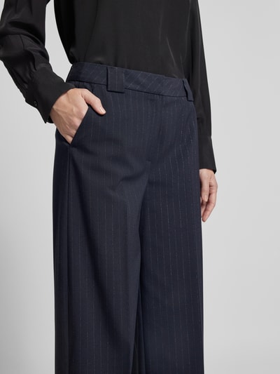 Peek & Cloppenburg CommaRegular Fit Stoffhose Mit Bügelfalten In Marine