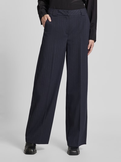 Peek & Cloppenburg CommaRegular Fit Stoffhose Mit Bügelfalten In Marine
