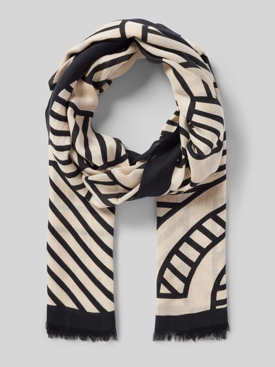 Peek & Cloppenburg commaSchal mit Ausfransungen in sand