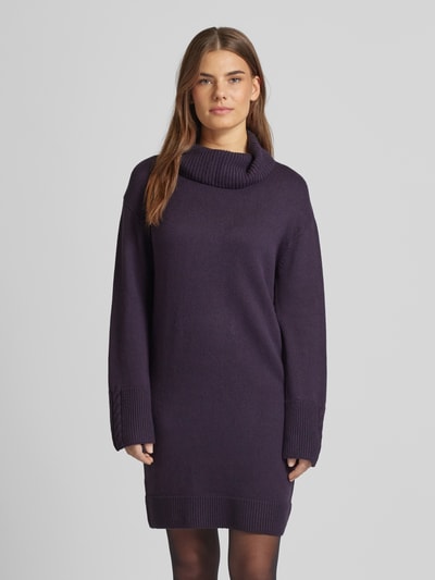 Peek & Cloppenburg CommaStrickkleid Mit Rollkragen In Aubergine