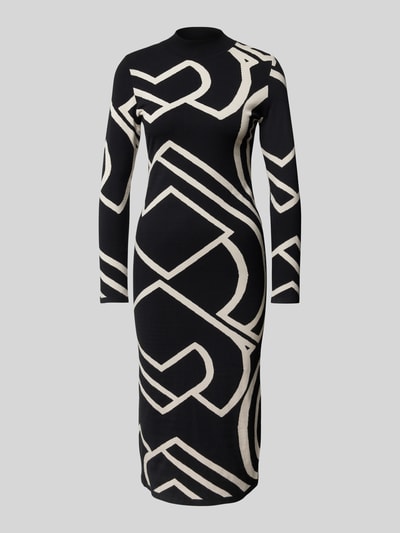 Peek & Cloppenburg CommaStrickkleid Mit Turtleneck In Black