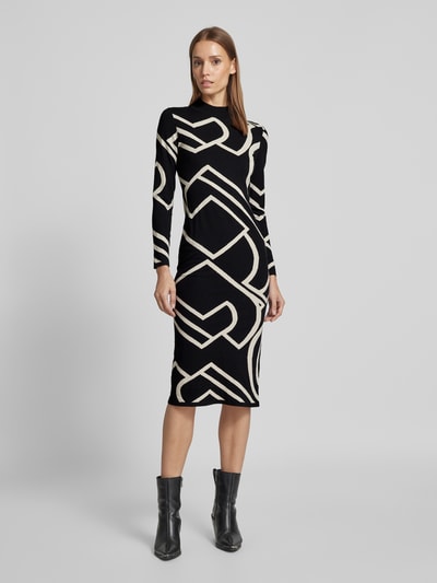 Peek & Cloppenburg CommaStrickkleid Mit Turtleneck In Black