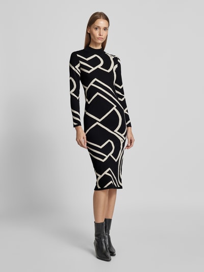 Peek & Cloppenburg commaStrickkleid mit Turtleneck in black