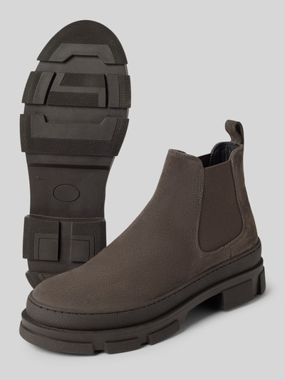 Peek & Cloppenburg CopenhagenChelsea Boots Aus Leder Mit Label-Detail In Taupe