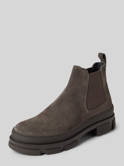 Peek & Cloppenburg CopenhagenChelsea Boots aus Leder mit Label-Detail in taupe