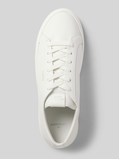 Peek & Cloppenburg CopenhagenLedersneaker Mit Label-Prints In Weiss