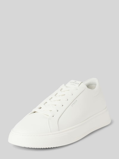 Peek & Cloppenburg CopenhagenLedersneaker mit Label-Prints in weiss