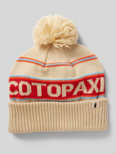 Peek & Cloppenburg CotopaxiMütze mit Label-Patch Modell 'Cumbre' in sand