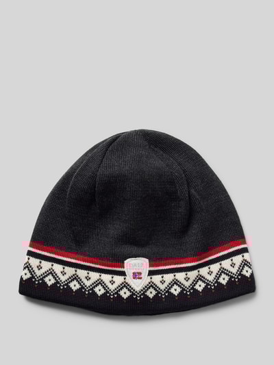 Peek & Cloppenburg Dale Of NorwayMütze Mit Label-Detail In Anthrazit