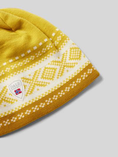 Peek & Cloppenburg Dale Of NorwayMütze Mit Label-Detail In Gelb