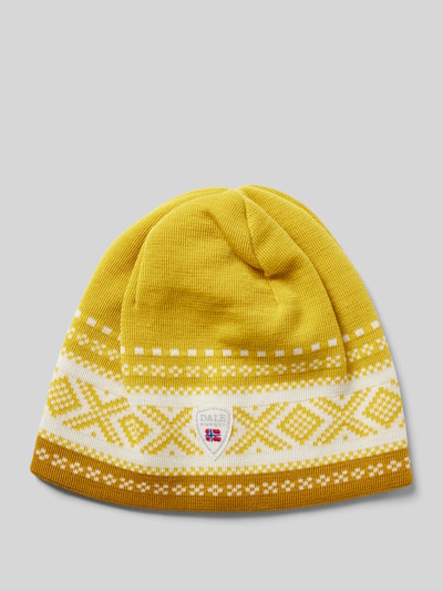 Peek & Cloppenburg Dale of NorwayMütze mit Label-Detail in gelb