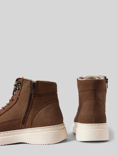 Peek & Cloppenburg DIGELBoots Aus Leder Mit Schnürung Modell 'Samson' In Mittelbraun