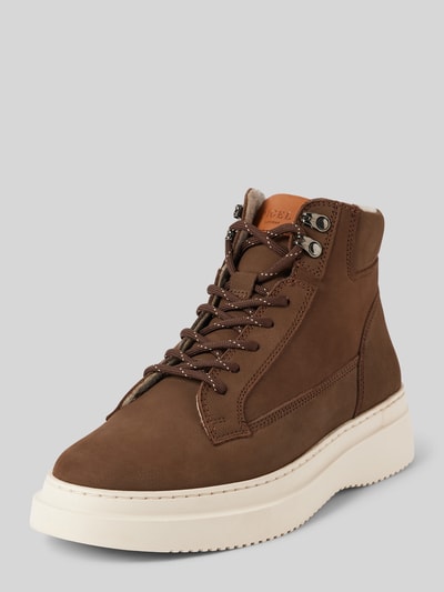 Peek & Cloppenburg DIGELBoots aus Leder mit Schnürung Modell 'Samson' in mittelbraun