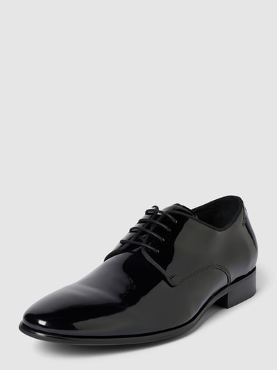 Peek & Cloppenburg DIGELDerby-Schuhe aus Leder mit Schnürung Modell 'SILVANO' in black