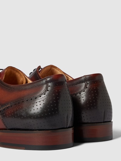 Peek & Cloppenburg DIGELDerby-Schuhe Aus Leder Modell 'SELLENG' In Cognac