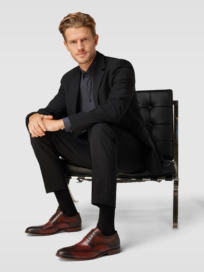 Peek & Cloppenburg DIGELDerby-Schuhe aus Leder Modell 'SELLENG' in cognac