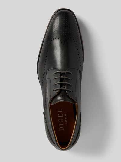 Peek & Cloppenburg DIGELDerby-Schuhe Aus Leder Modell 'SELLENG' In Dunkelgrau