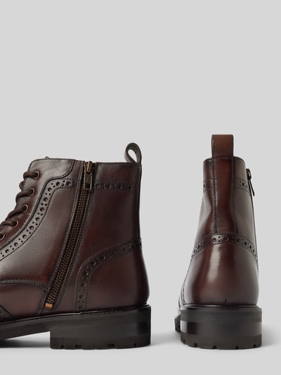 Peek & Cloppenburg DIGELSchnürboots Aus Echtem Leder Modell 'Spencer' In Mittelbraun