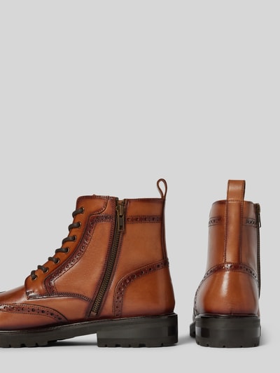 Peek & Cloppenburg DIGELSchnürboots Aus Echtem Leder Modell 'Spencer' In Cognac