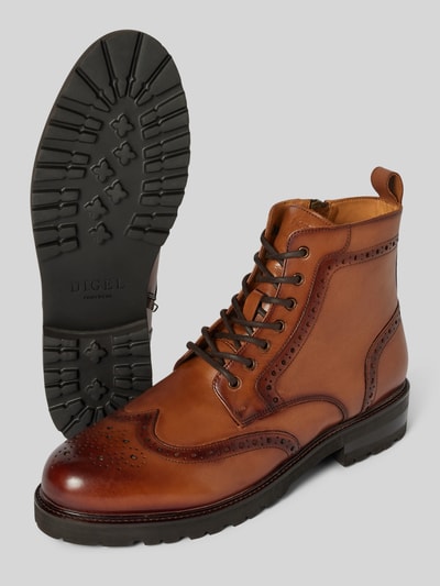Peek & Cloppenburg DIGELSchnürboots Aus Echtem Leder Modell 'Spencer' In Cognac
