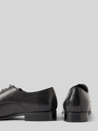 Peek & Cloppenburg DIGELSchnürschuhe Aus Leder Mit Label-Detail In Dunkelgrau
