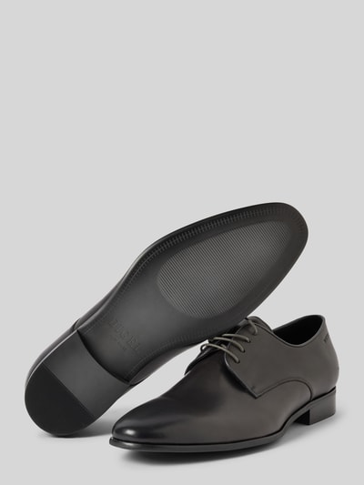 Peek & Cloppenburg DIGELSchnürschuhe Aus Leder Mit Label-Detail In Dunkelgrau