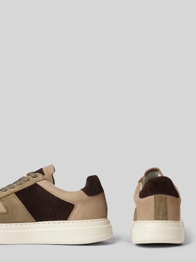 Peek & Cloppenburg DIGELSneaker Aus Leder Mit Schnürung Modell 'Snoop' In Oliv