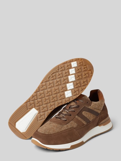 Peek & Cloppenburg DIGELSneaker Aus Leder-Textil-Mix Modell 'Swift' In Mittelbraun