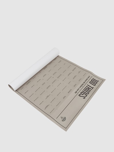 Peek & Cloppenburg DoiyInteraktives Poster aus Papier Modell '100 Aktivitäten' in mittelgrau