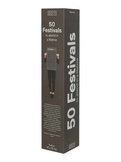 Peek & Cloppenburg DoiyInteraktives Poster Aus Papier Modell '50 Festivals' In Black