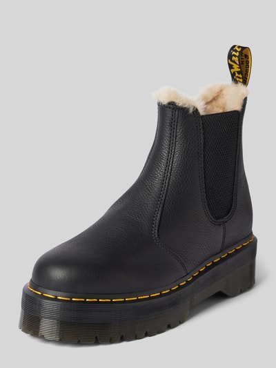 Peek & Cloppenburg Dr. MartensChelsea Boots aus Leder mit Innenfutter Modell 'Quad' in black