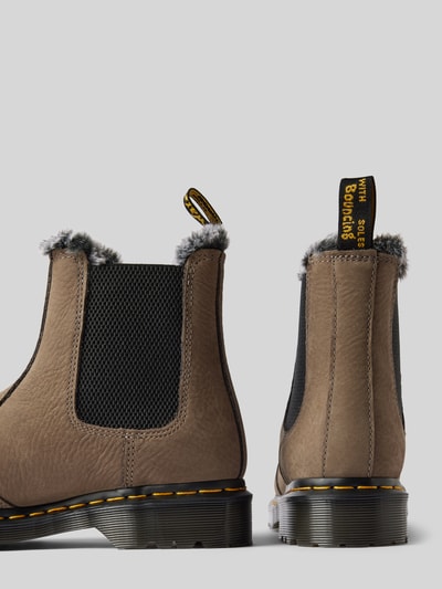 Peek & Cloppenburg Dr. MartensChelsea Boots Aus Leder Mit Innenfutter Modell 'Leonore' In Khaki