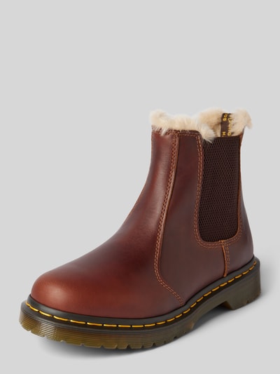 Peek & Cloppenburg Dr. MartensChelsea Boots aus Leder mit Innenfutter Modell 'Leonore' in cognac