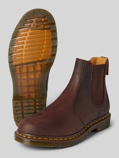 Peek & Cloppenburg Dr. MartensChelsea Boots Aus Leder Mit Ziernaht In Mittelbraun