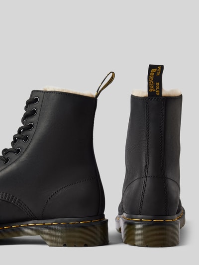 Peek & Cloppenburg Dr. MartensSchnürboots Aus Leder Mit Innenfutter Modell 'Serena' In Black