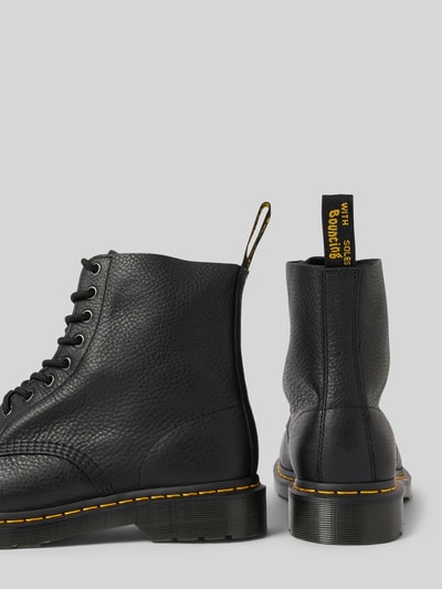 Peek & Cloppenburg Dr. MartensSchnürboots Aus Leder Mit Ziernaht Modell 'Eye' In Black