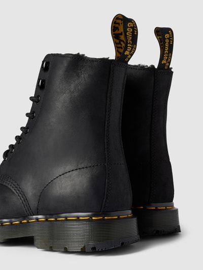 Peek & Cloppenburg Dr. MartensSchnürboots Aus Leder Mit Ziernaht Modell 'WinterGrip' In Black