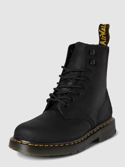 Peek & Cloppenburg Dr. MartensSchnürboots aus Leder mit Ziernaht Modell 'WinterGrip' in black