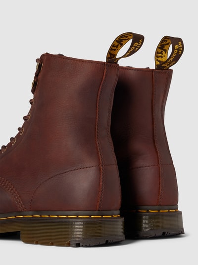 Peek & Cloppenburg Dr. MartensSchnürboots Aus Leder Mit Ziernaht Modell 'Pascal' In Mittelbraun