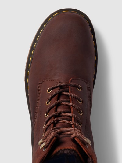 Peek & Cloppenburg Dr. MartensSchnürboots Aus Leder Mit Ziernaht Modell 'Pascal' In Mittelbraun